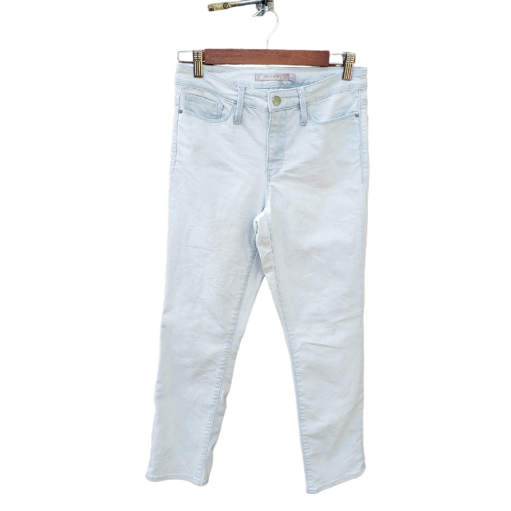 Athleta Womens Size 4 Light Glacier Wash Sculptek Skinny Crop Denim Jeans